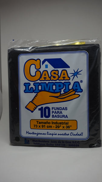 FUNDA BASURA CASA LIMPIA INDUSTRIAL 73X91CM