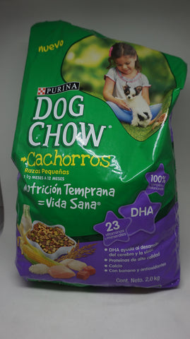 DOG CHOW CACHORROS RAZAS PEQUEÑAS NUTRICIÓN TEMPRANA 2KG