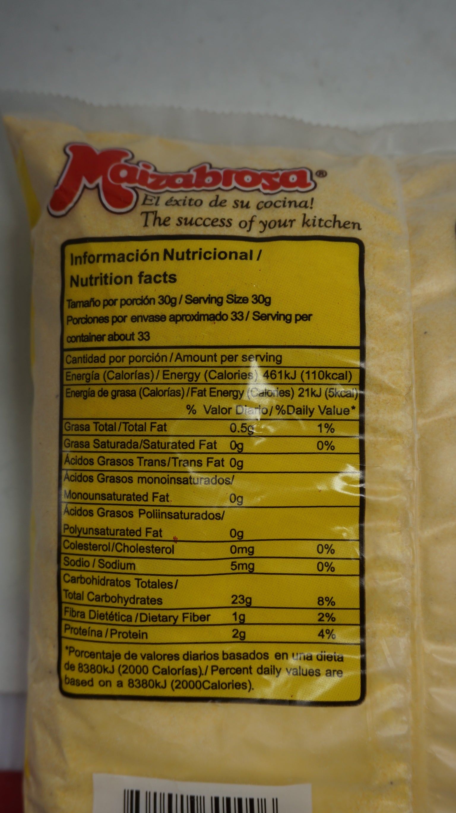 MAIZABROSA HARINA DE MAÍZ 500GR
