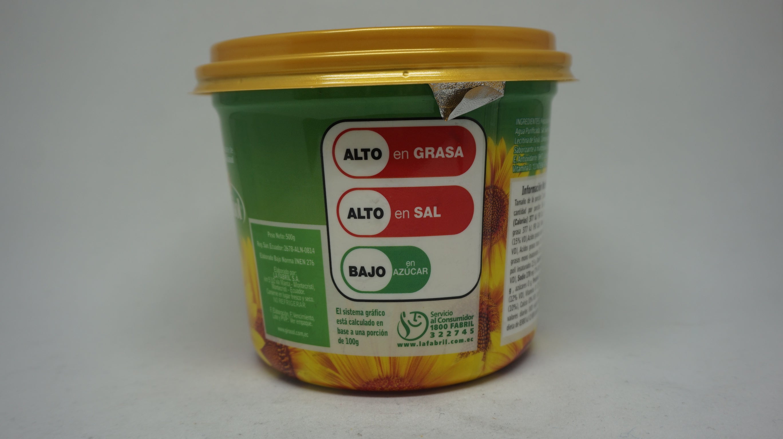 MARGARINA GIRASOL TARRINA 500GR