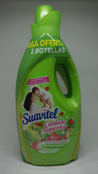 SUAVIZANTE SUAVITEL BIPACK MANZANA Y FRUTOS ROJOS 970ML