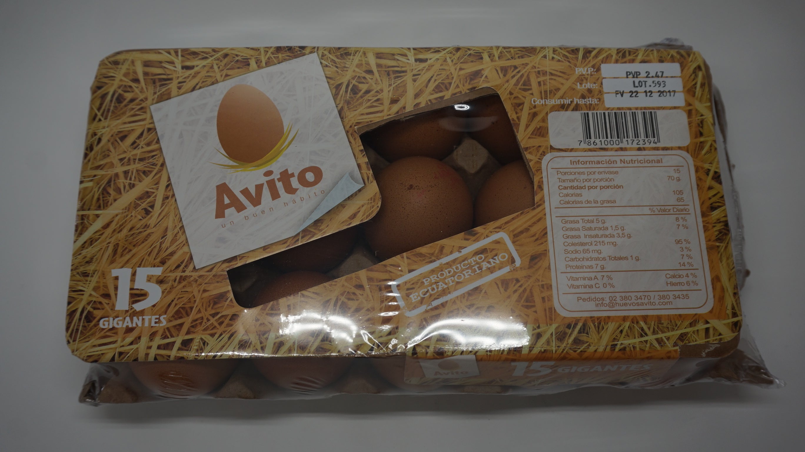 HUEVOS GIGANTES AVITO X 15