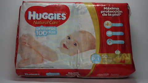 PAÑAL HUGGIES NAT CARE PEQUEÑO X 50