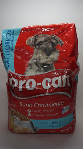 PROCAN CACHORROS RAZAS PEQUEÑAS POL-CER-LEC 4KG