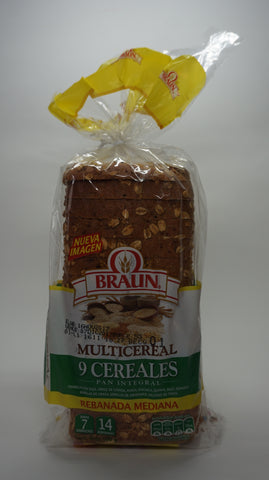 PAN BRAUN MOLDE 9 CEREALES 500 GR