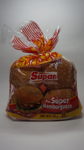 PAN SUPAN REDONDO HAMBURGUESA GIGANTE 520 GR X 8UN