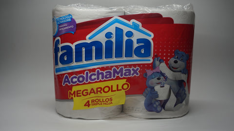 PAPEL HIGIÉNICO FAMILIA ACOLCHAMAX MEGAROLLO X 4