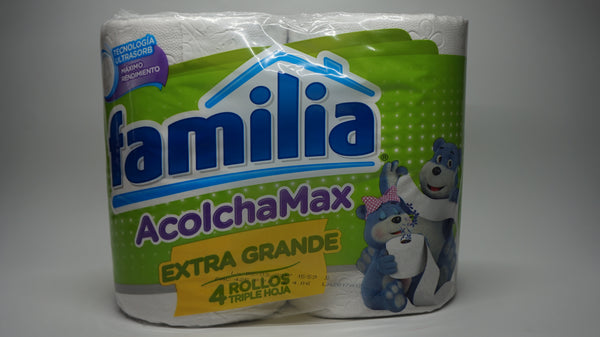 PAPEL HIGIÉNICO FAMILIA ACOLCHAMAX 3EN1 X 4