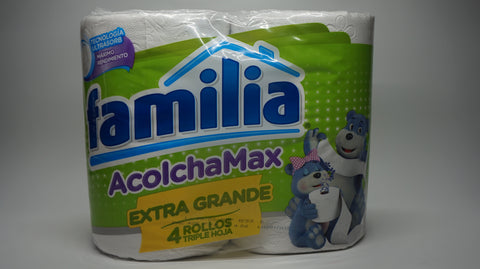 PAPEL HIGIÉNICO FAMILIA ACOLCHAMAX 3EN1 X 4