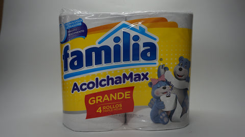 PAPEL HIGIÉNICO FAMILIA ACOLCHAMAX GRANDE 2EN1 X 4