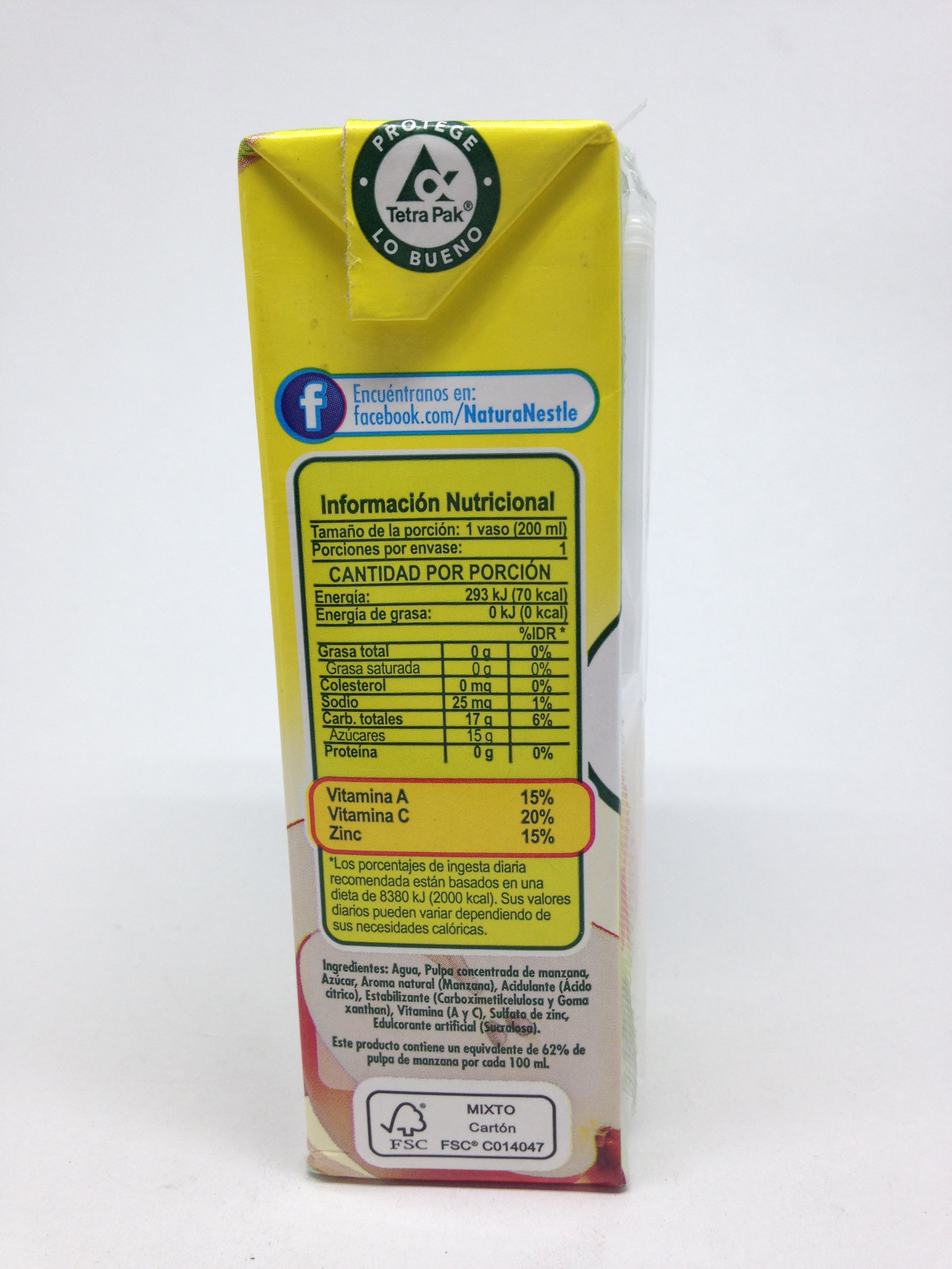 NATURA MANZANA NÉCTAR 200ML