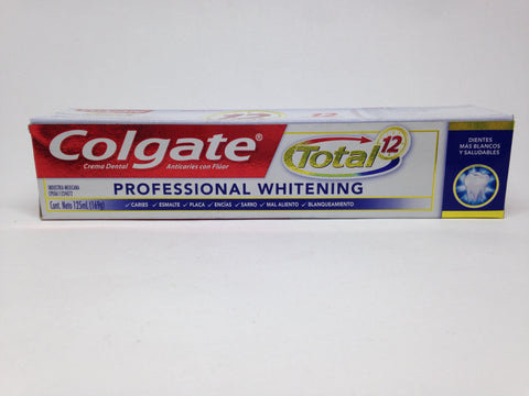 PASTA DENTAL COLGATE TOTAL PROFFESIONAL WHITE 125ML