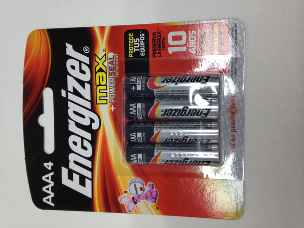 PILA ENERGIZER 3AAA X 4 U
