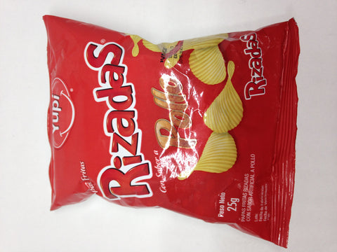 RIZADAS YUPI POLLO 25GR