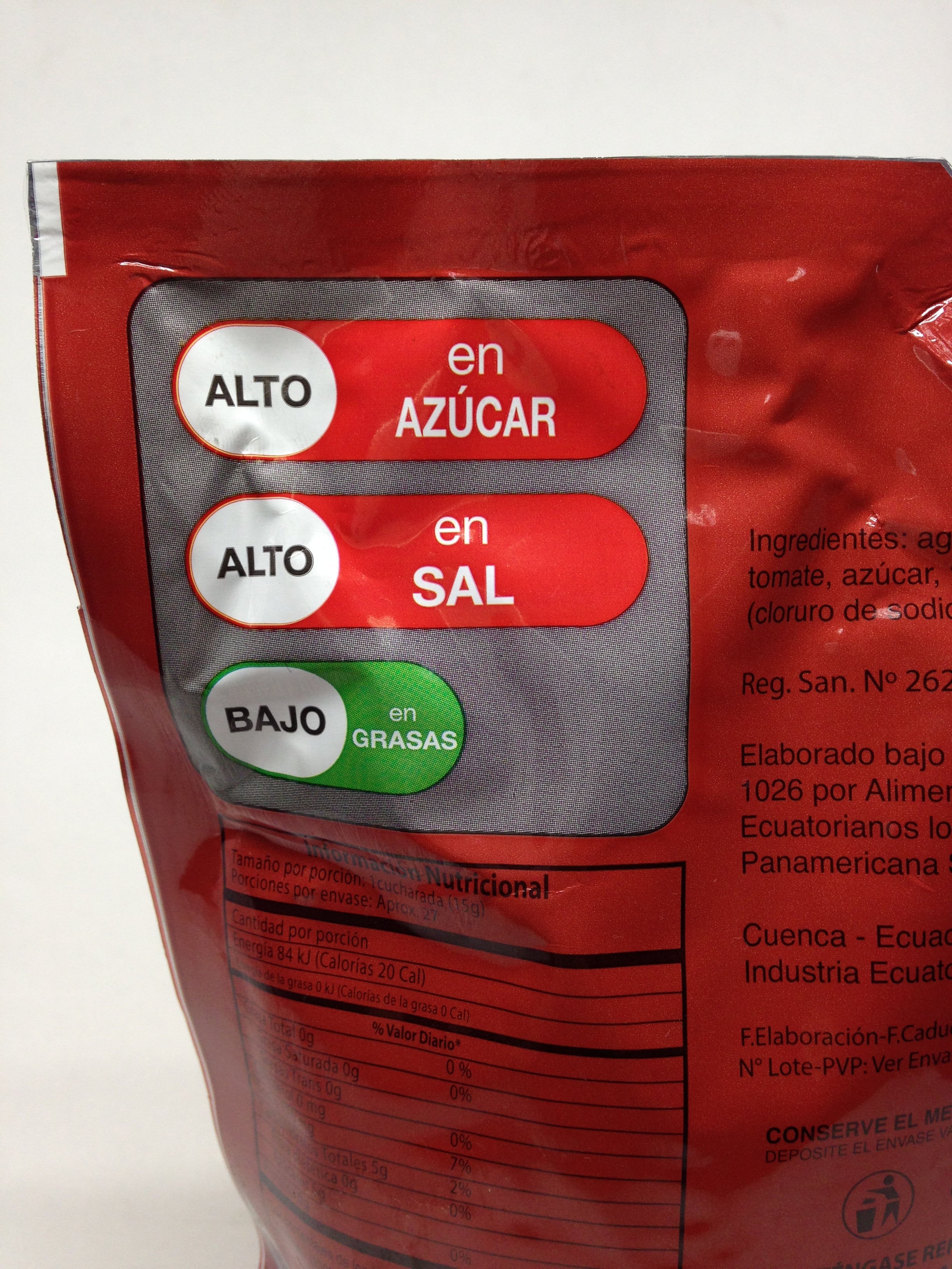 SALSA DE TOMATE LOS ANDES ECOPACK 400GR