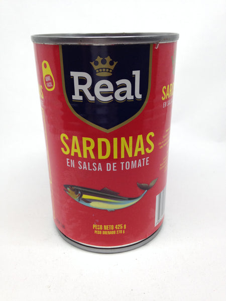 SARDINA REAL SALSA TOMATE OVAL 425 GR