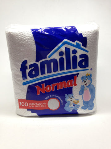 SERVILLETA FAMILIA NORMAL X 100