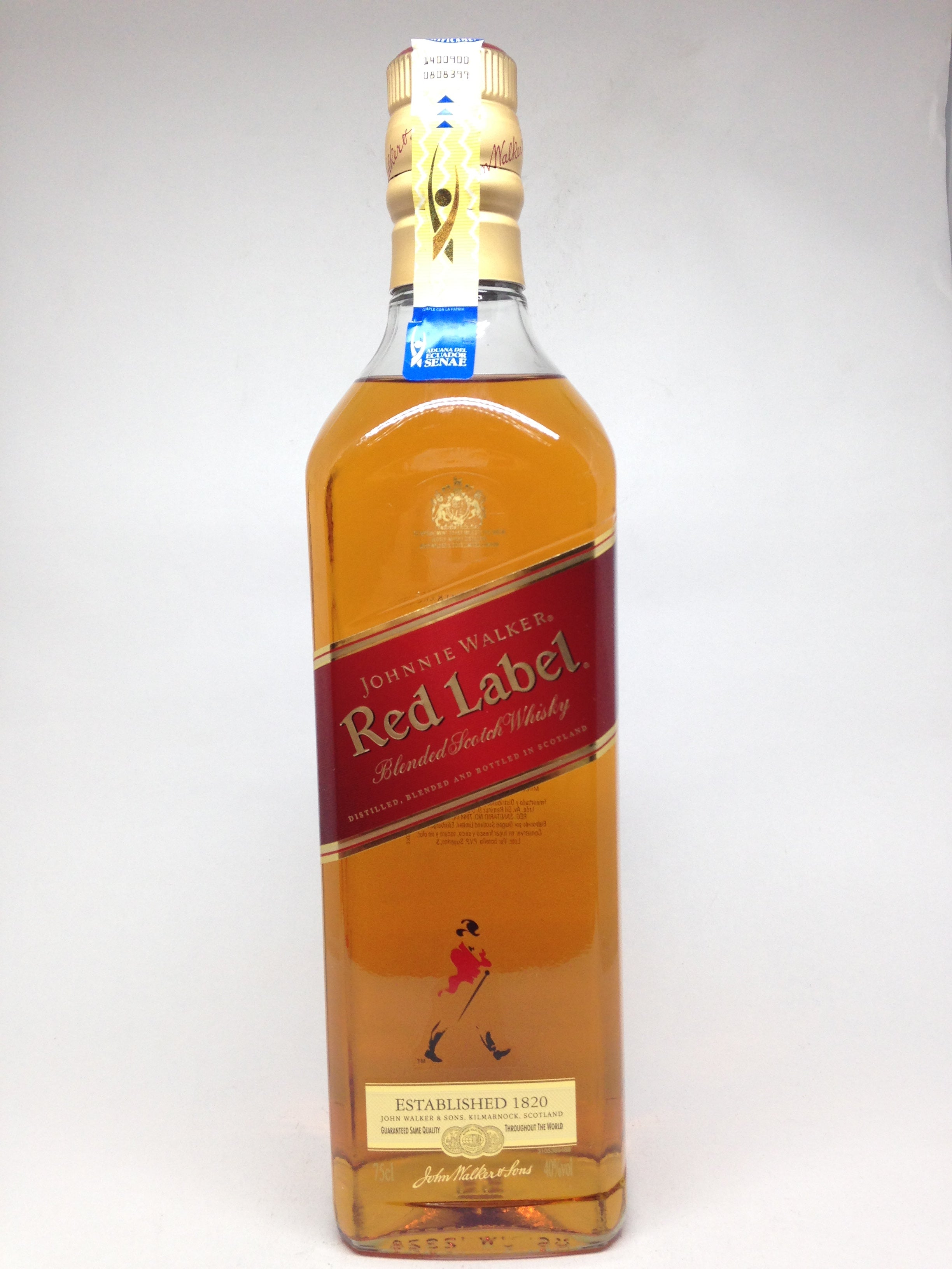 WHISKY JOHNNIE RED BOTELLA 750ML