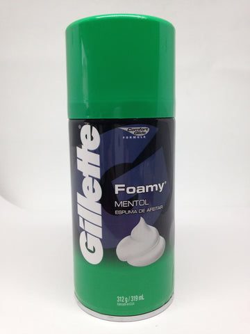 ESPUMA DE AFEITAR GILLETTE MENTOL 312GR