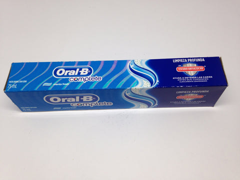 PASTA ORAL B COMPLETE MENTA FRESH 75ML